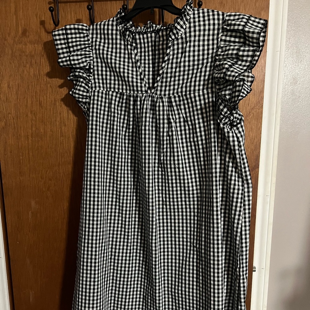 B&W Checker Dress